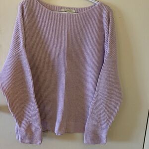LOFT Lilac Crew Neck Sweater